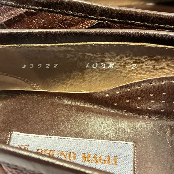 Bruno Magli “Jared” Brown Genuine Crocodile Tassel Loafers – Italian Luxuy main image 10